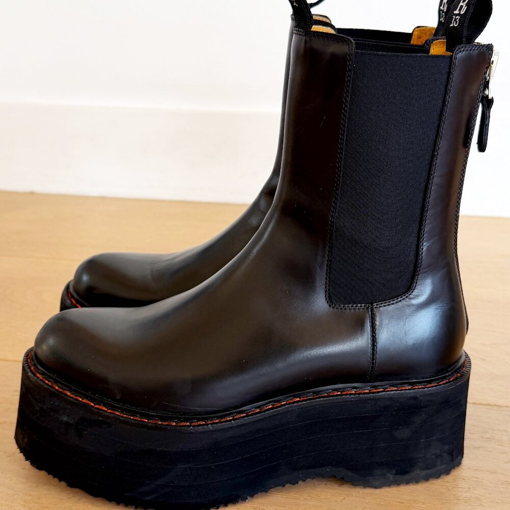 R13 DOUBLE STACK CHELSEA BOOT black - image 6